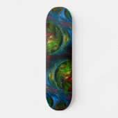Genesis Blue Abstract Art Skateboard (Voorkant)