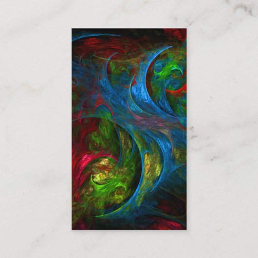 Genesis Blue Abstract Art Visitekaartje (Voorkant)