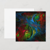 Genesis Blue Abstracte Art (Voorkant / Achterkant)