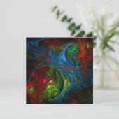 Genesis Blue Abstracte Art (Staand voorkant)