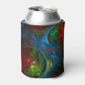 Genesis Blue Abstracte Art Blikjeskoeler (Blikje Voorkant)