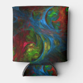 Genesis Blue Abstracte Art Blikjeskoeler (Voorkant)