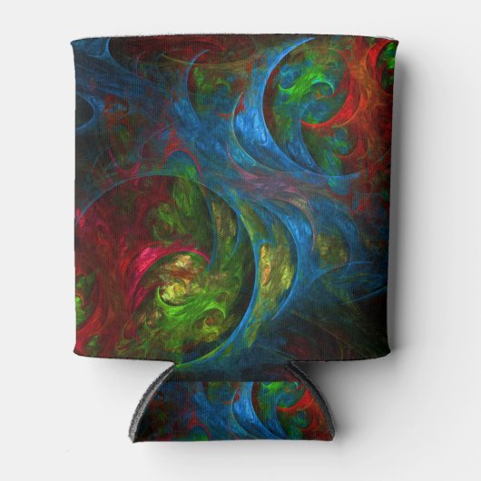 Genesis Blue Abstracte Art Blikjeskoeler (Voorkant)