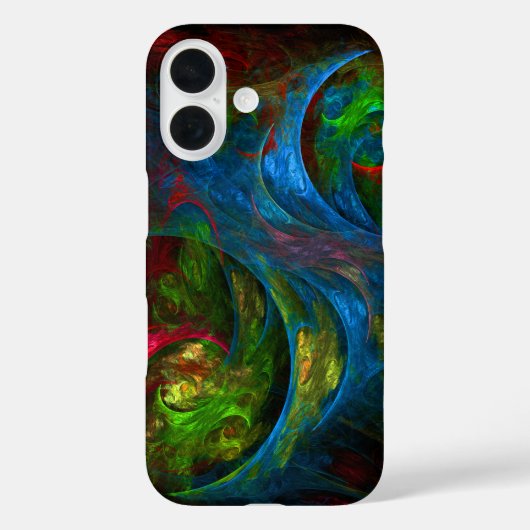 Genesis Blue Abstracte Art Case-Mate iPhone Case (Achterkant)