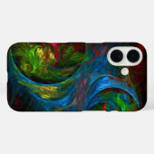 Genesis Blue Abstracte Art Case-Mate iPhone Case (Achterkant (horizontaal))