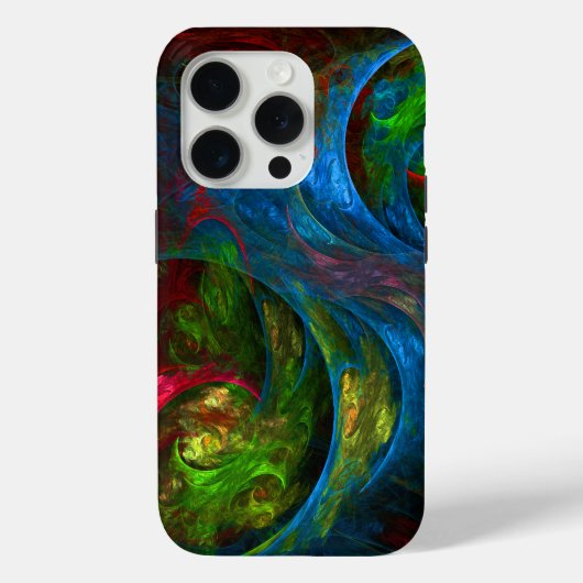 Genesis Blue Abstracte Art Case-Mate iPhone Case (Achterkant)