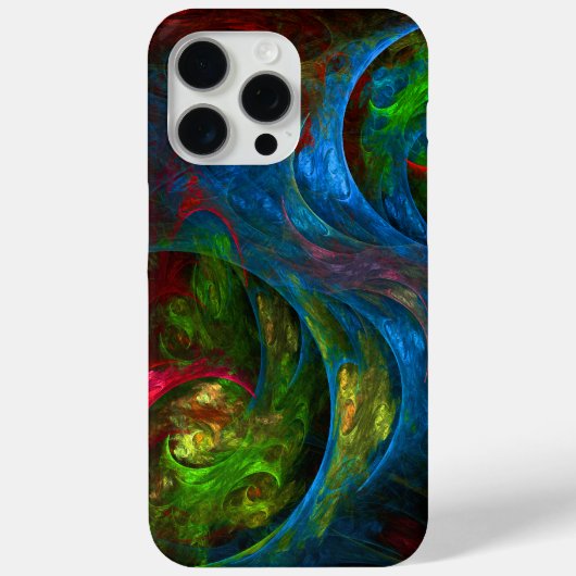 Genesis Blue Abstracte Art Case-Mate iPhone Case (Achterkant)