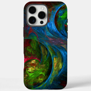 Genesis Blue Abstracte Art iPhone 16 Pro Max Hoesje