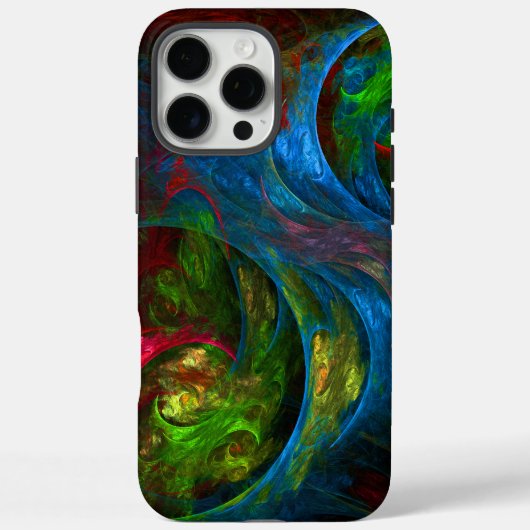 Genesis Blue Abstracte Art Case-Mate iPhone Case (Achterkant)