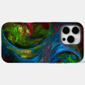 Genesis Blue Abstracte Art Case-Mate iPhone Case (Achterkant (horizontaal))