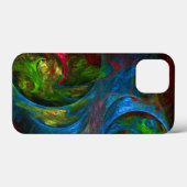 Genesis Blue Abstracte Art Case-Mate iPhone Case (Achterkant (horizontaal))