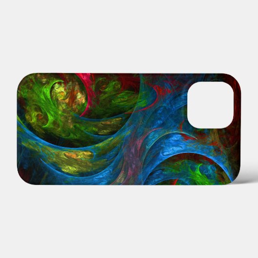 Genesis Blue Abstracte Art Case-Mate iPhone Case (Achterkant (horizontaal))