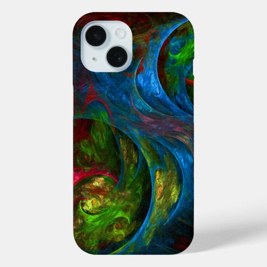 Genesis Blue Abstracte Art Case-Mate iPhone Case (Achterkant)