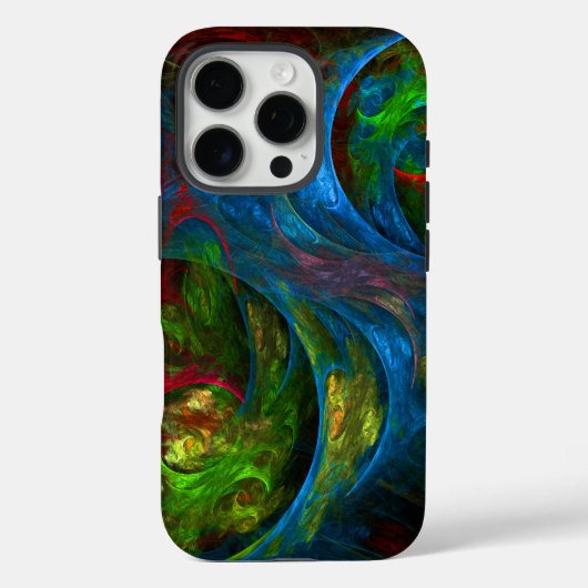 Genesis Blue Abstracte Art Case-Mate iPhone Case (Achterkant)
