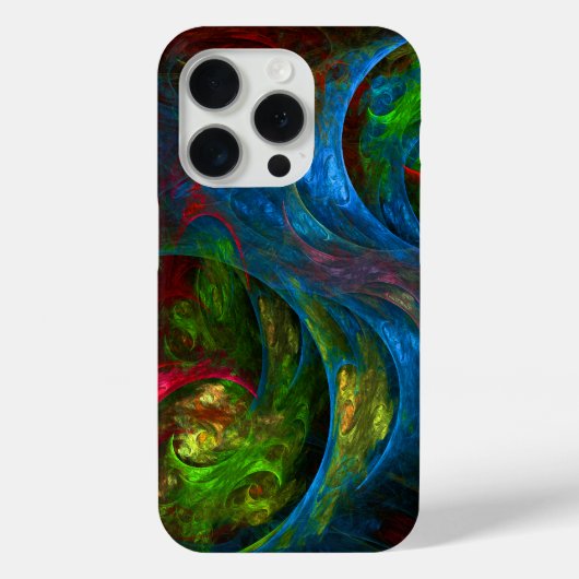 Genesis Blue Abstracte Art Case-Mate iPhone Case (Achterkant)
