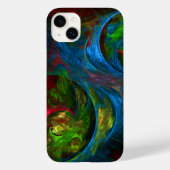 Genesis Blue Abstracte Art Case-Mate iPhone Case (Achterkant)