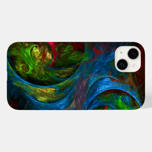 Genesis Blue Abstracte Art Case-Mate iPhone Case (Achterkant (horizontaal))