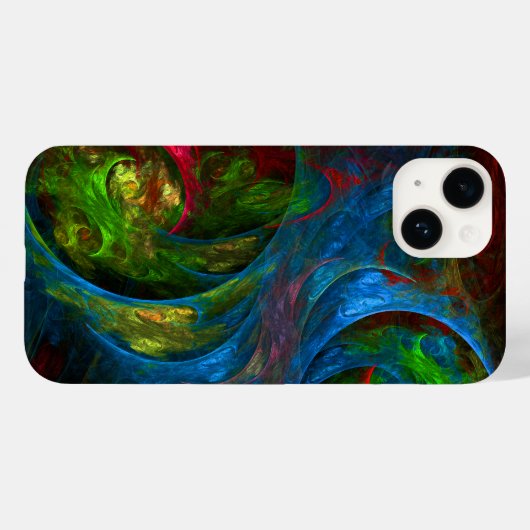 Genesis Blue Abstracte Art Case-Mate iPhone Case (Achterkant (horizontaal))