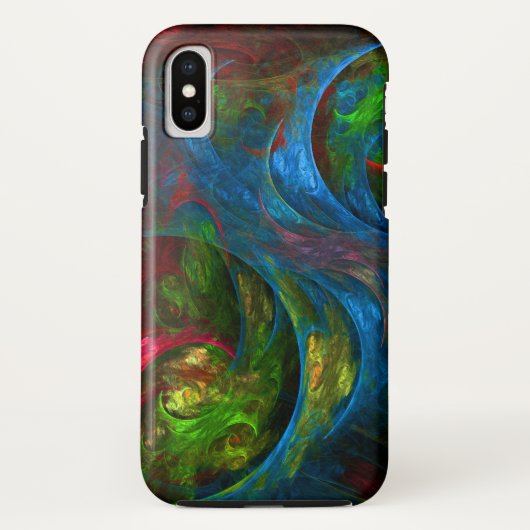 Genesis Blue Abstracte Art Case-Mate iPhone Case (Achterkant)