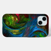 Genesis Blue Abstracte Art Case-Mate iPhone Case (Achterkant (horizontaal))