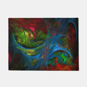 Genesis Blue Abstracte Art Deurmat