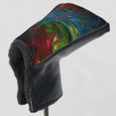 Genesis Blue Abstracte Art Golfheadcover (3/4 voorkant)