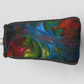 Genesis Blue Abstracte Art Golfheadcover (Voorkant)