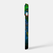 Genesis Blue Abstracte Art iPhone 15 Case (Linkerkant)