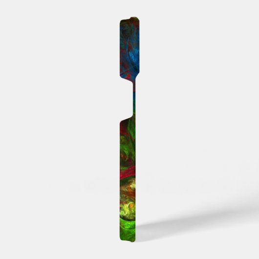 Genesis Blue Abstracte Art iPhone Hoesje (Rechterkant)