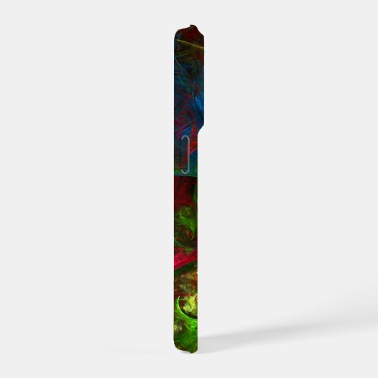 Genesis Blue Abstracte Art iPhone Hoesje (Rechterkant)