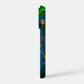 Genesis Blue Abstracte Art iPhone Hoesje (Linkerkant)