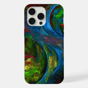 Genesis Blue Abstracte Art iPhone 15 Pro Max Case