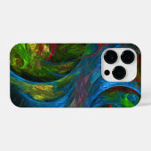 Genesis Blue Abstracte Art iPhone Hoesje (Achterkant horizontaal)