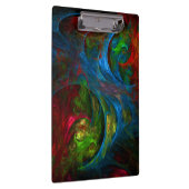 Genesis Blue Abstracte Art Klembord (Rechts)