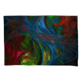 Genesis Blue Abstracte Art Kussensloop (Voorkant)