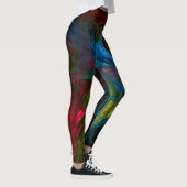 Genesis Blue Abstracte Art Leggings (Rechts)