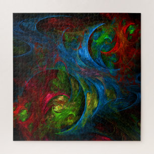 Genesis Blue Abstracte Art Legpuzzel