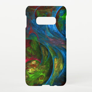 Genesis Blue Abstracte Art Matte Samsung Galaxy S10E Hoesje