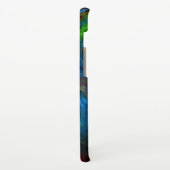 Genesis Blue Abstracte Art Matte Samsung Galaxy Hoesje (Linkerkant)