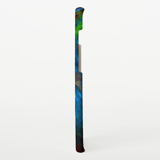 Genesis Blue Abstracte Art Matte Samsung Galaxy Hoesje (Linkerkant)