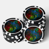 Genesis Blue Abstracte Art Poker Chips (Opstapeling)