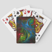 Genesis Blue Abstracte Art Pokerkaarten (Achterkant)