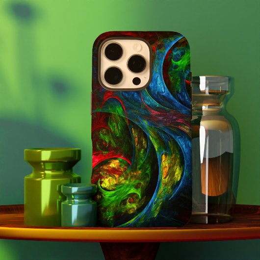 Genesis Blue Abstracte Kunst Case-Mate iPhone Case