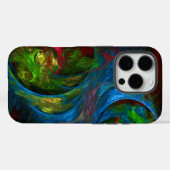 Genesis Blue Abstracte Kunst Case-Mate iPhone Case (Achterkant (horizontaal))