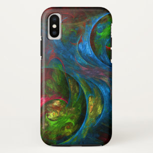 Genesis Blue Abstracte Kunst Case-Mate iPhone Case