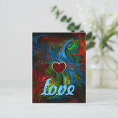 Genesis Blue Love Briefkaart (Staand voorkant)