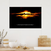 Genesis Collectie-"gescheiden licht van duisternis Poster (Keuken)