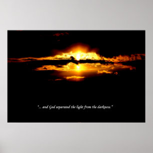 Genesis Collectie-"gescheiden licht van duisternis Poster