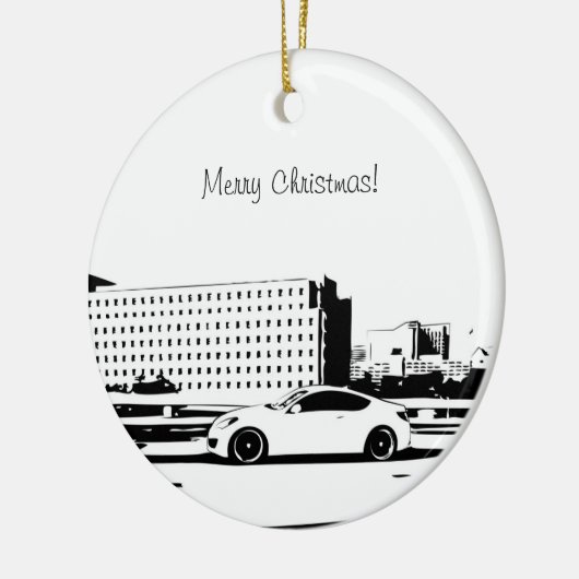 Genesis Coupe Rolling shot Keramisch Ornament (Links)