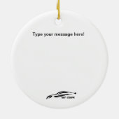 Genesis Coupe Rolling shot Keramisch Ornament (Achterkant)